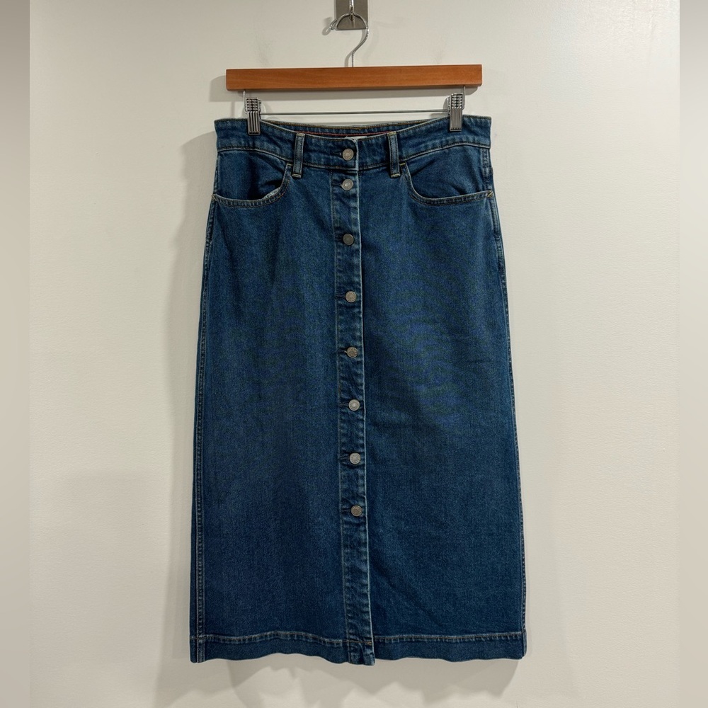 Faherty Women Denim Skirt Mercer‎ Bay Size 29